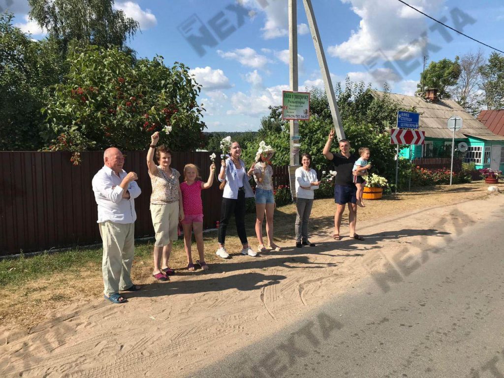 Protest na białoruskiej wsi